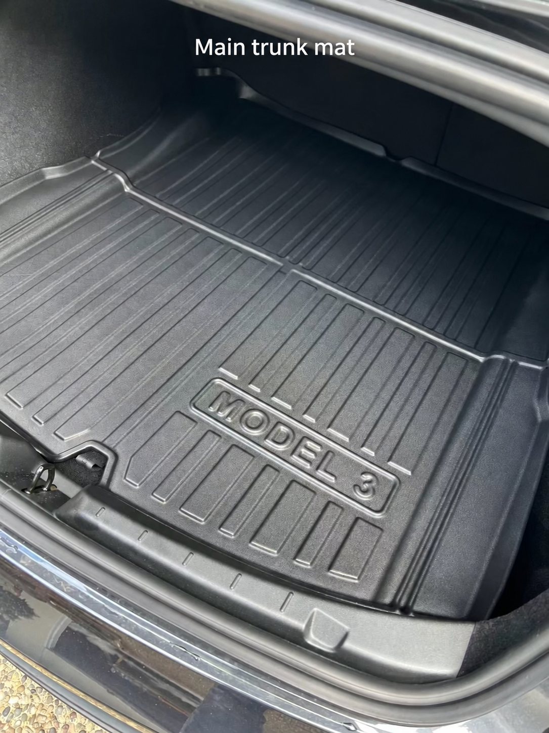 Main trunk mat installed in a 2024 or newer Highland Model 3
